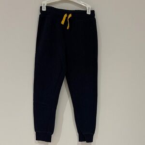 George Kids Dark blue Joggers with Yellow Drawstring